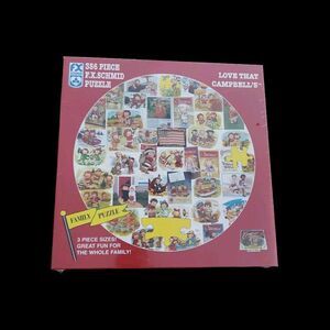 Love That Campbells  Soup Puzzle FX Schmid 365pc/3pc Sizes For The Whole Family